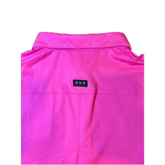 Jamie Sadock Women's Airwear Long Sleeve Golf Shirt Women's Size Medium Hot Pink - Picture 9 of 10